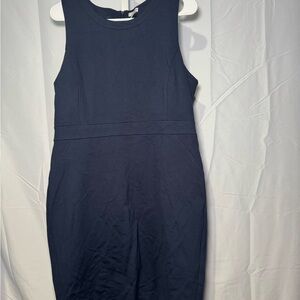 J. Crew Classic Navy Midi Dress Size 14